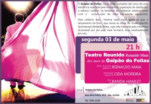 Convite Teatro reunido, de Reinaldo Maias e Grupo Folias
