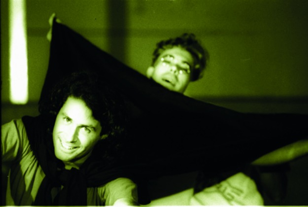 Leopoldo Pacheco e Edvaldo Rodrigues em Antes da queda, em 1990