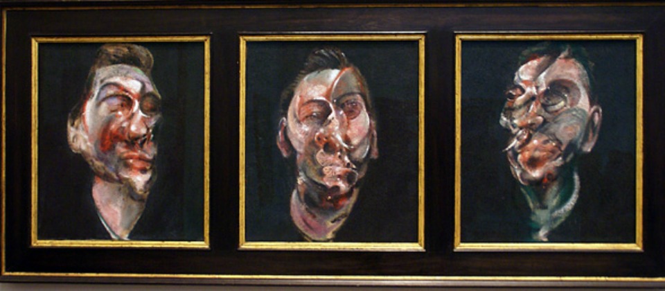 Three studies for a portrait of George Dyer, de Francis Bacon